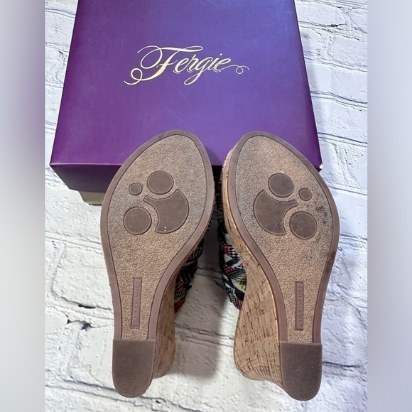 Fergie Quixotic Zebra Platform Wedge Heels - Picture 8 of 9